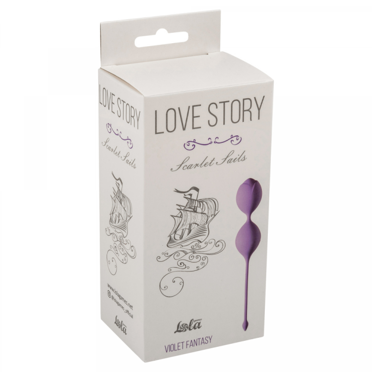 Вагинальные шарики Love Story Scarlet Sails Violet Fantasy