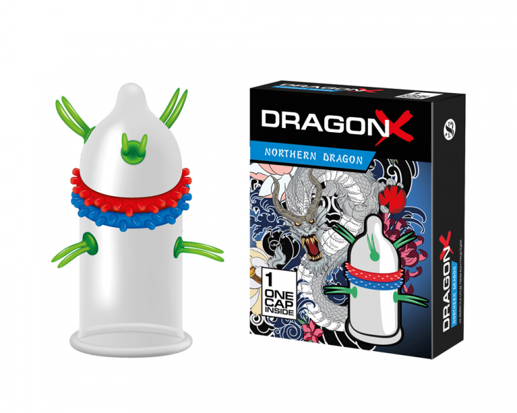 Насадка стимулирующая - презерватив Sitabella Extender DRAGON в ассорт.
