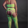Топ в комлекте с чулками Two Piece with Crop Top and Stockings - Green - XL/XXXXL