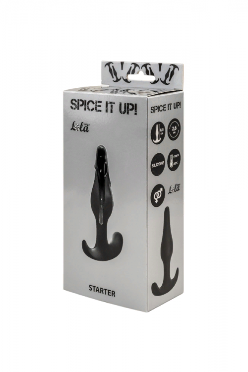 Анальная пробка Spice it up Starter Black 8,5см.