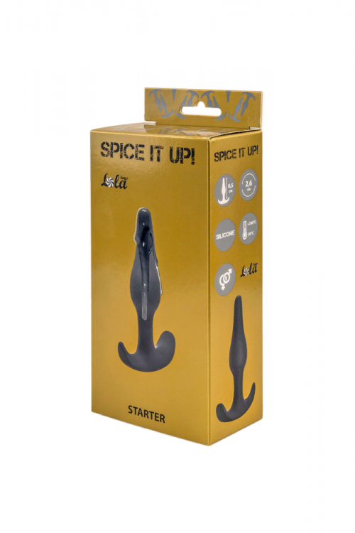 Анальная пробка Spice it up Starter Dark Grey 8,5см.