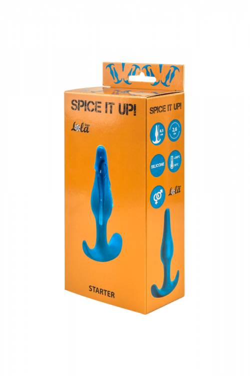 Анальная пробка Spice it up Starter Aquamarine 8,5см.