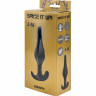 Анальная пробка Spice it up Smooth Dark Grey 10,5см.