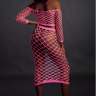 Топ в комплекте с нижней юбкой Long Sleeve Crop Top and Long Skirt - Pink - XS/XL