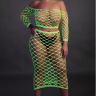 Топ с нижней юбкой Long Sleeve Crop Top and Long Skirt - Green - XL/XXXXL