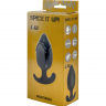 Пробка со смещенным центром тяжести Spice it up Insatiable Dark Grey 8,5 см.
