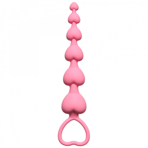 Анальная цепочка Heart's Beads  Pink