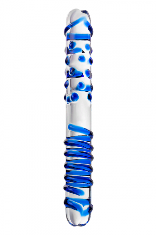 ДВУСТОРОННИЙ ФАЛЛОИМИТАТОР SEXUS GLASS, СТЕКЛО, ПРОЗРАЧНЫЙ, 22 СМ