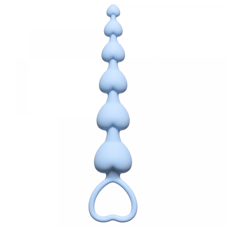Анальная цепочка Heart's Beads Blue