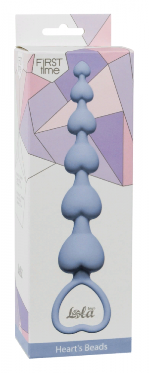 Анальная цепочка Heart's Beads Blue