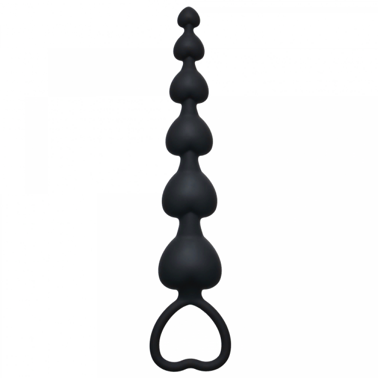 Анальная цепочка Heart's Beads Black