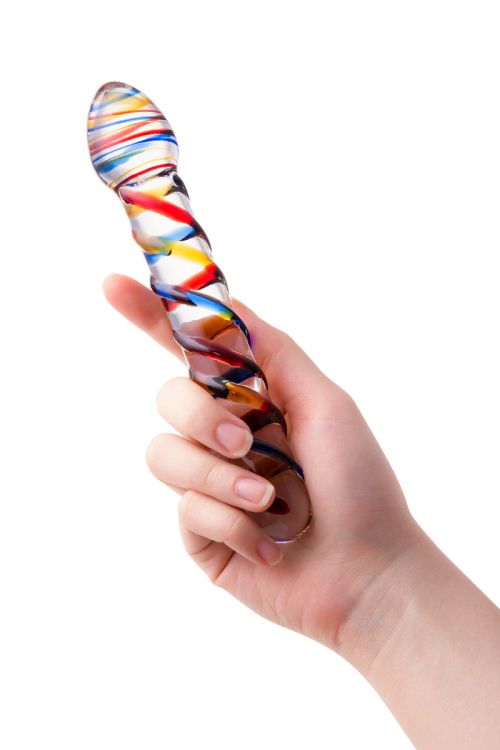 ДВУСТОРОННИЙ ФАЛЛОИМИТАТОР SEXUS GLASS, СТЕКЛО, ПРОЗРАЧНЫЙ, 19,5 СМ