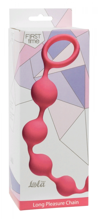 Анальная цепочка Long Pleasure Chain Pink