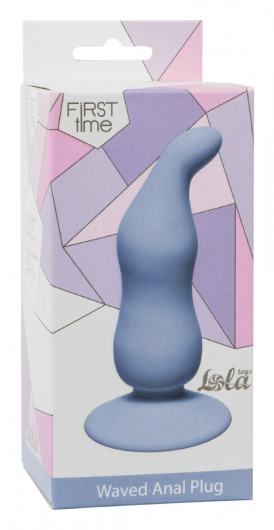 Анальная пробка Waved Anal Plug Blue