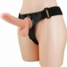 Страпон с трусиками "Harness Briefs" 7.4, Светлый