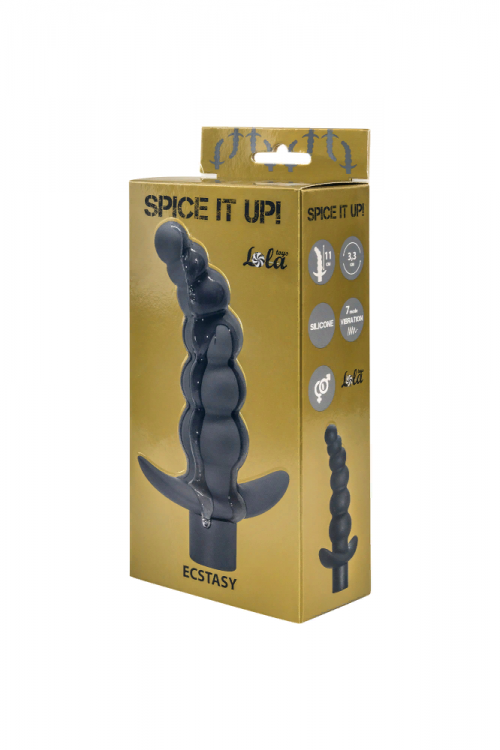 Анальная пробка с вибрацией Spice it up Ecstasy Dark Grey