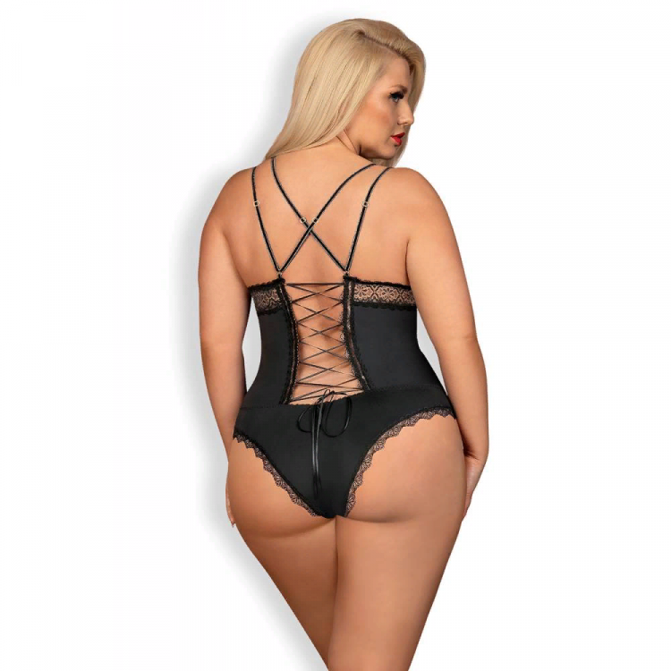 Боди "Lolitte", черный, XXL