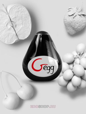 Мастурбатор яйцо Gvibe Gegg Black, 6.5х5 см.