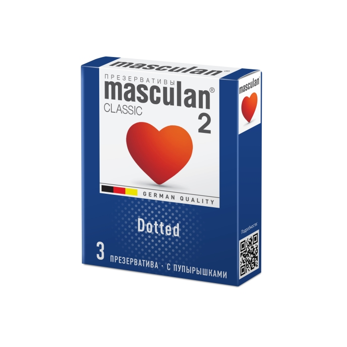 Презервативы Masculan Classic "С пупырышками" 3 шт., Германия