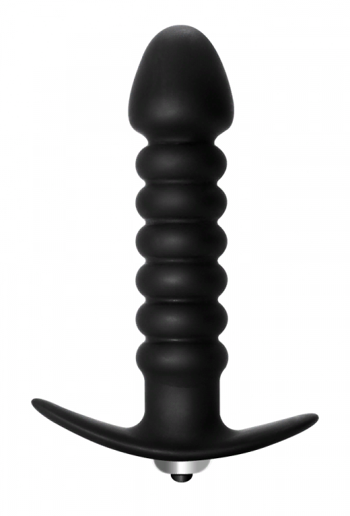 Анальная пробка с вибрацией Twisted Anal Plug Black 