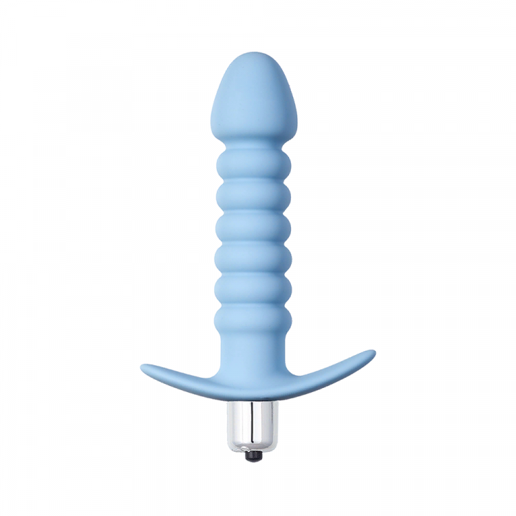 Анальная пробка с вибрацией Twisted Anal Plug Blue