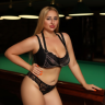 Лиф из кожи с цепочками Plus size