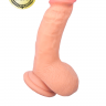 Реалистичный фаллоимитатор TOYFA RealStick Elite DILDO, TPR, телесный, 18,5 см