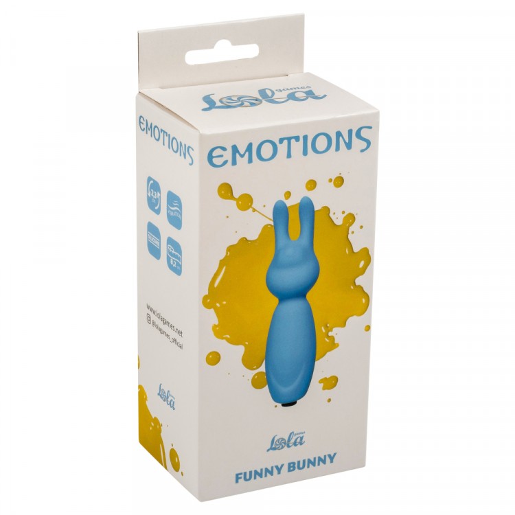 Мини вибратор Emotions Funny Bunny  blue