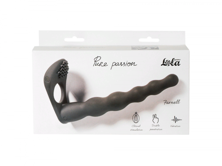 Вибронасадка для Двойного Проникновения Pure Passion Farnell Black