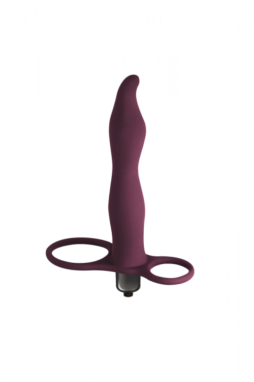 Вибронасадка для двойного проникновения Pure Passion Flirtini Wine red