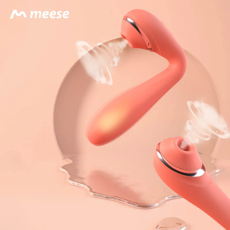 Вибромассажер двусторонний Meese "Suck & Vibro"